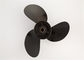 3b2w64517-1 Black Aluminium Boat Propellers For Tohatsu Outboard Engine ผู้ผลิต